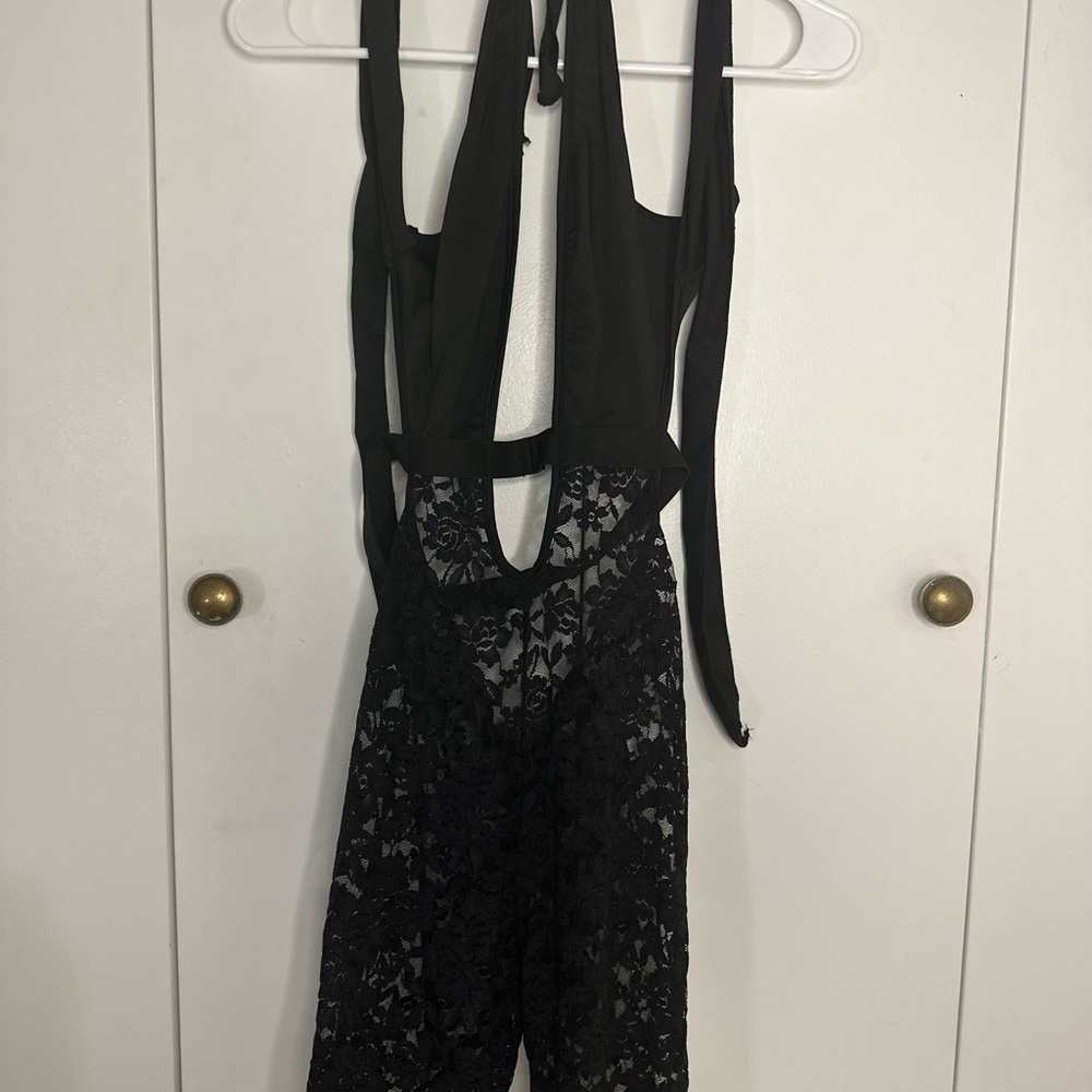 Black Lace Jumpsuit